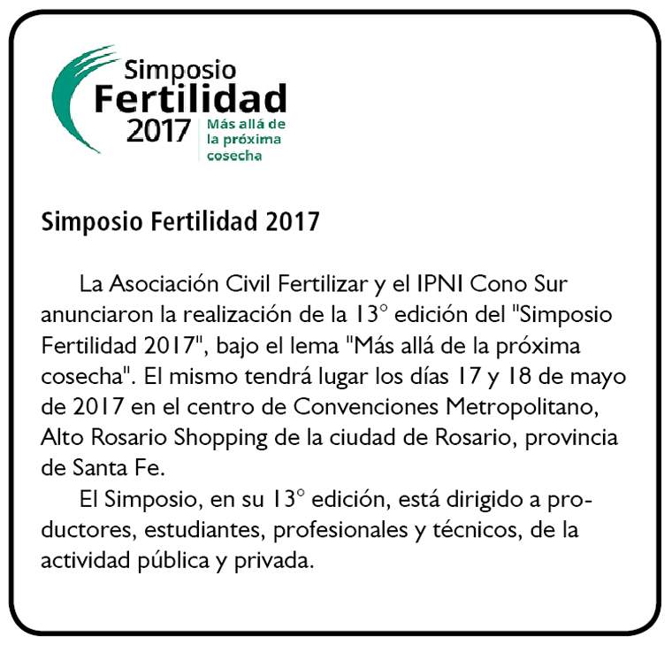Revista PRODUCCION: recuperación del consumo de fertilizantes durante 2016